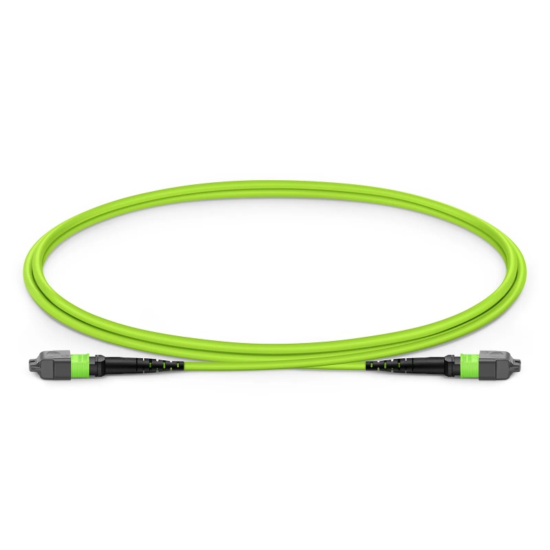 12F MTP® Trunk Cable UPC(Female)-UPC(Female) OM5 0.6dB Max LSZH Limegreen Jacket