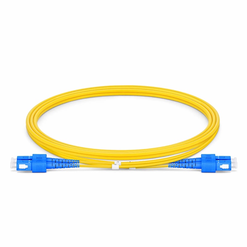 3.0mm SC/UPC-SC/UPC Duplex 9/125um G657A1 PVC Jacket Tight-Buffered Fiber Patch Cable