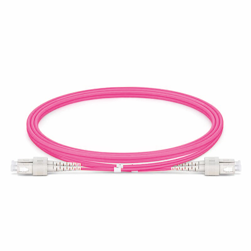 3.0mm SC/UPC-SC/UPC Duplex 50/125um OM4 LSZH Jacket Tight-Buffered Fiber Patch Cable