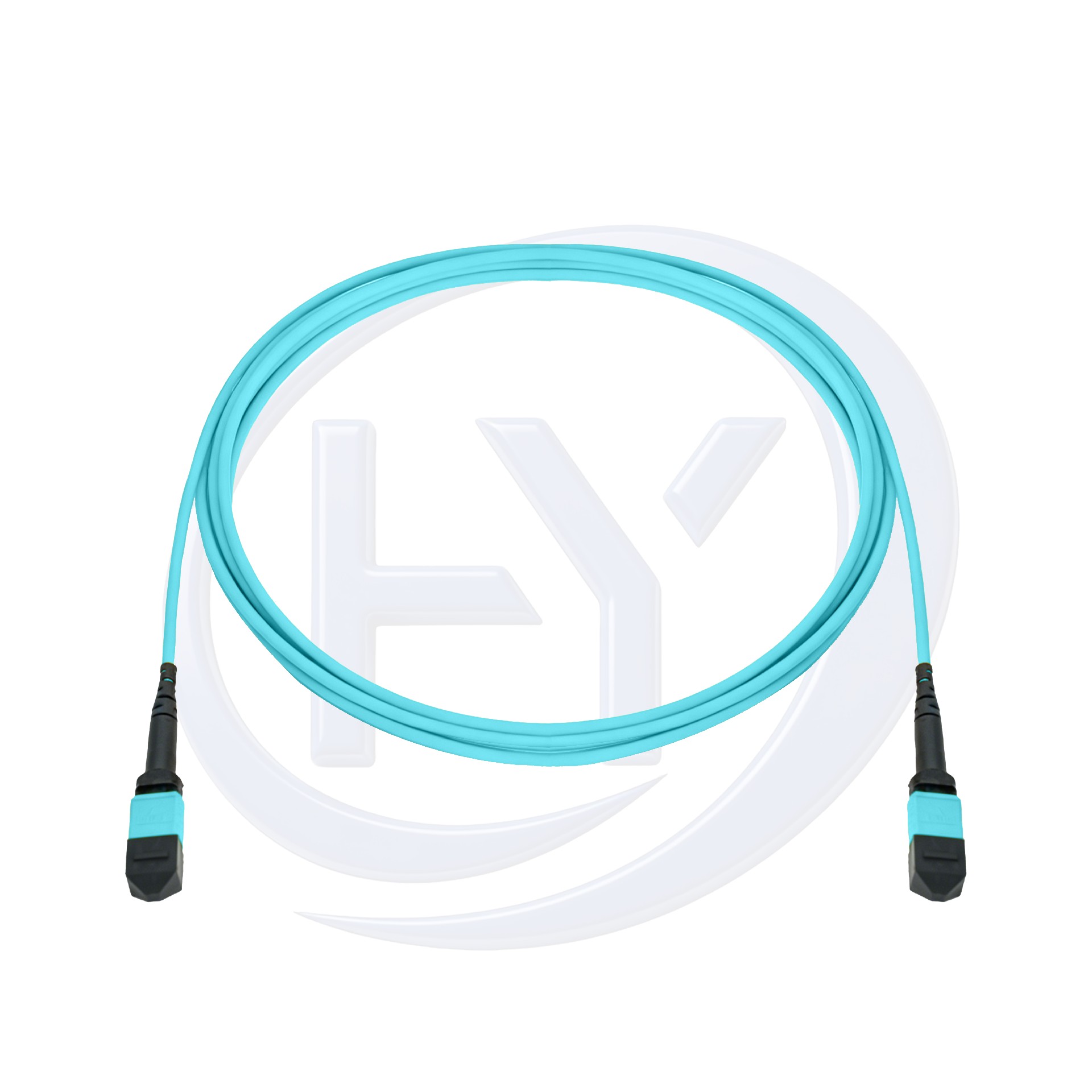 12F MTP® Trunk Cable UPC(Female)-UPC(Female) OM3 0.6dB Max LSZH Aqua Jacket