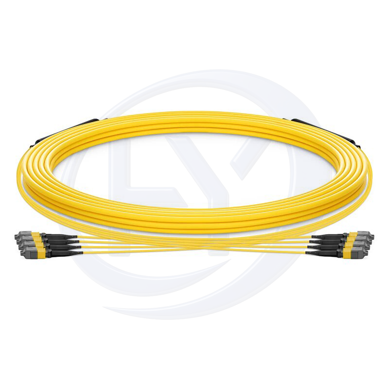 48F MTP® Trunk Cable APC(Female)-APC(Female) G657A1 0.35dB Max LSZH Yellow Jacket