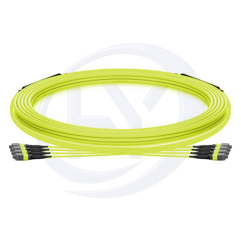 48F MTP® Trunk Cable UPC(Female)-UPC(Female) OM5 0.6dB Max LSZH Limegreen Jacket
