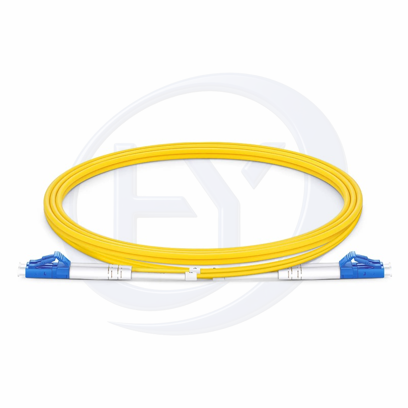 1.8mm LC/UPC-LC/UPC Duplex 9/125um G657A1 PVC Jacket Tight-Buffered Fiber Patch Cable