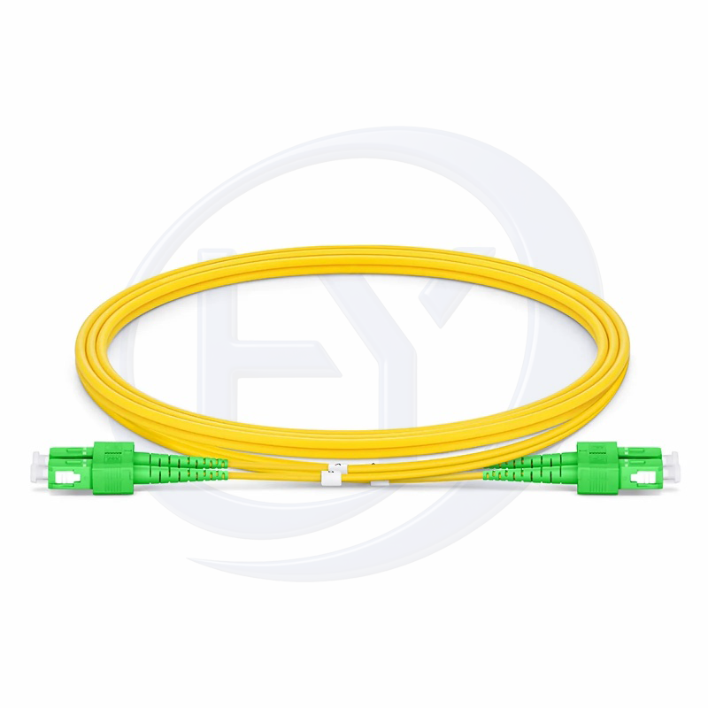 3.0mm SC/APC-SC/APC Duplex 9/125um G657A1 LSZH Jacket Tight-Buffered Fiber Patch Cable