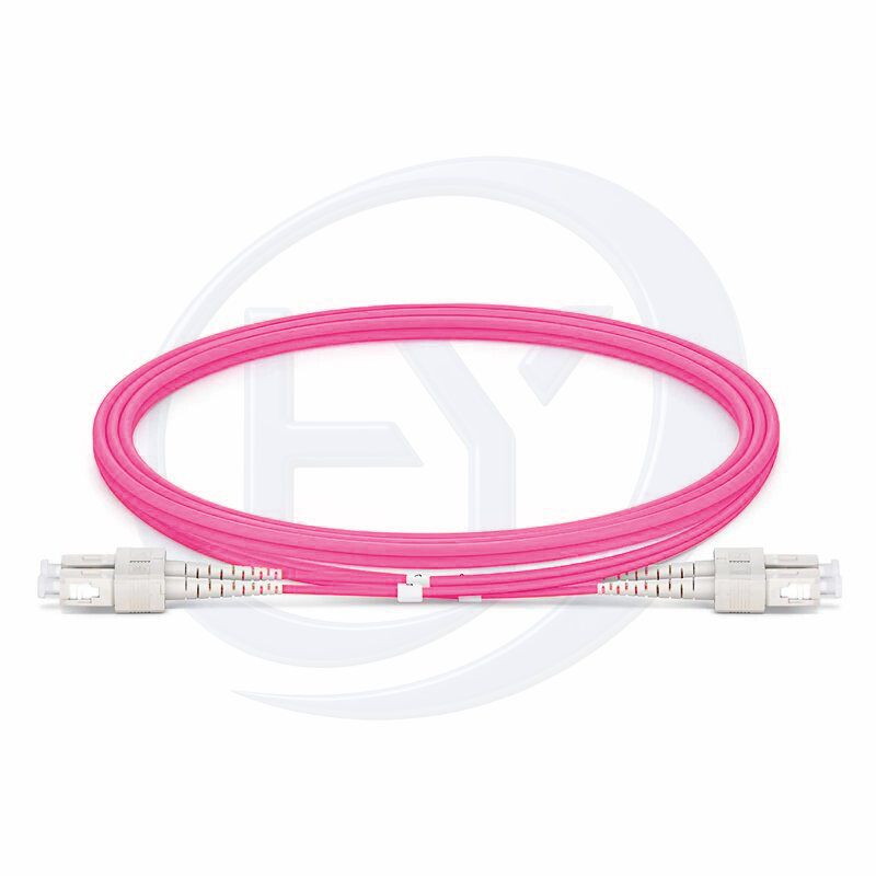 3.0mm SC/UPC-SC/UPC Duplex 50/125um OM4 LSZH Jacket Tight-Buffered Fiber Patch Cable